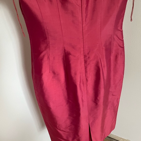 Vintag silk pink Embroidered Dress - Picture 6 of 6